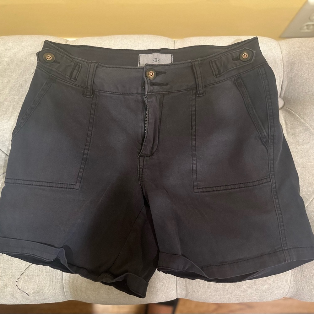BKE Black Women's Payton Cuffed Stretch Short